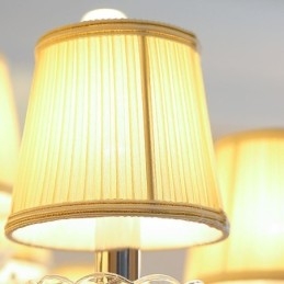 Lampadario moderno in cristallo, luce pendente europea trasparente