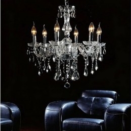 Elegante lampadario in cristallo con 6 luci