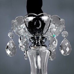Elegante lampadario in cristallo con 6 luci