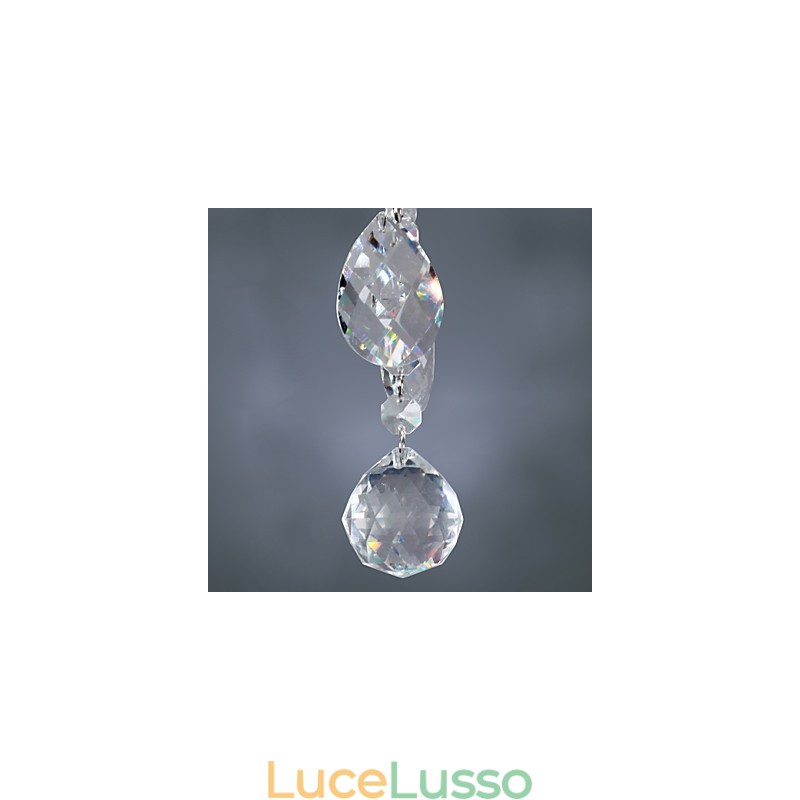 Elegante lampadario in cristallo con 6 luci