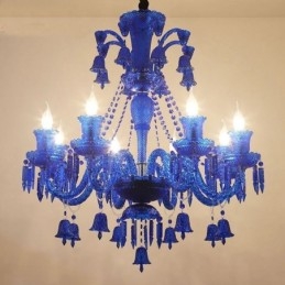 Lampadario di cristallo Lampadario europeo Campanelli ad anello Lampada a sospensione
