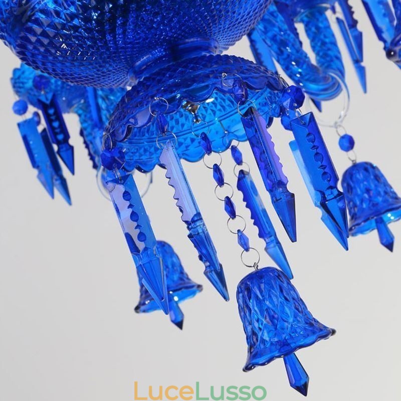 Lampadario di cristallo Lampadario europeo Campanelli ad anello Lampada a sospensione