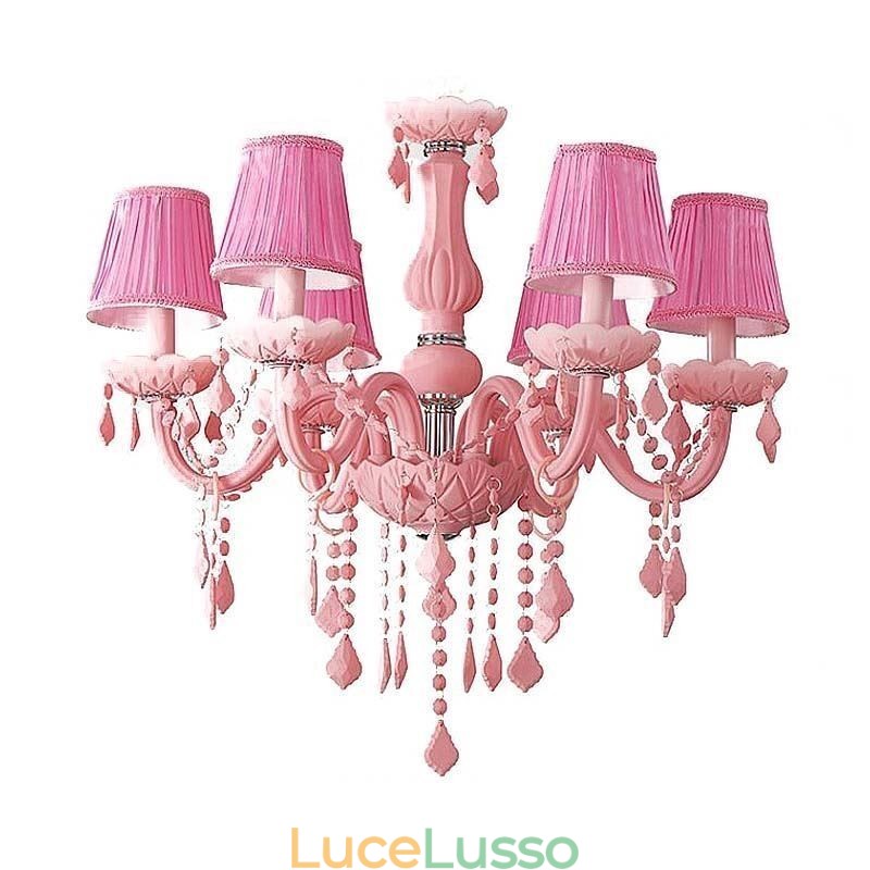Elegante lampadario di cristallo europeo grande lampada a sospensione