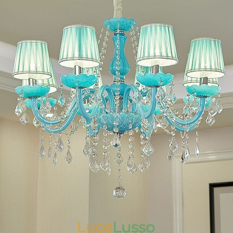 Lampadario di cristallo creativo, elegante lampadario europeo