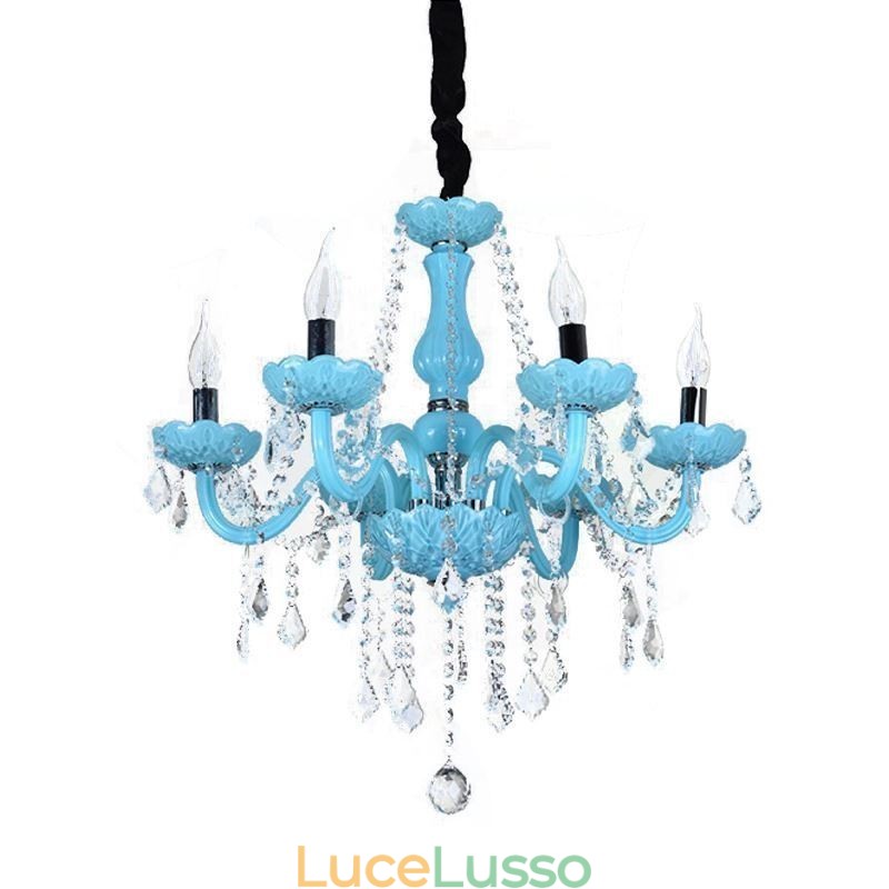 Lampadario di cristallo creativo, elegante lampadario europeo