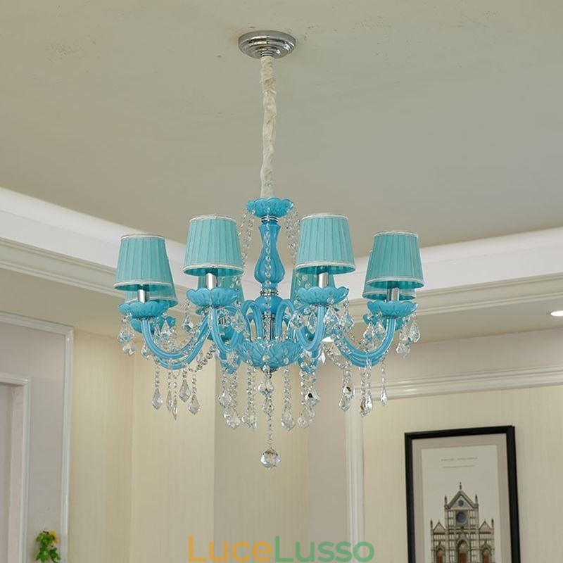 Lampadario di cristallo creativo, elegante lampadario europeo