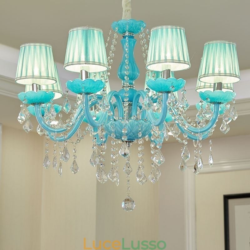 Lampadario di cristallo creativo, elegante lampadario europeo