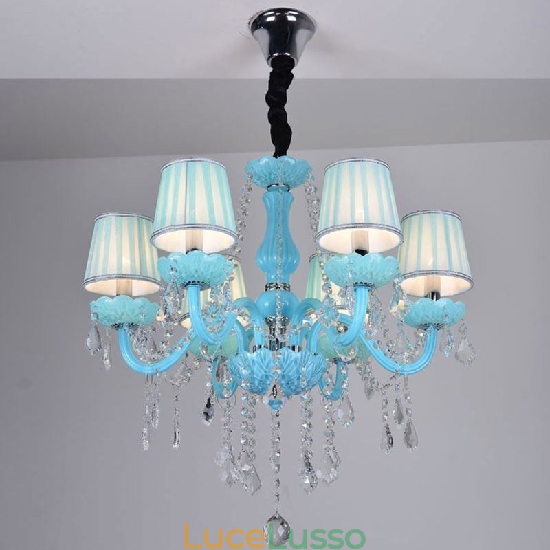 Lampadario di cristallo creativo, elegante lampadario europeo