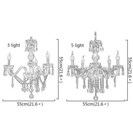 Elegante lampadario di cristallo moderno europeo a sospensione