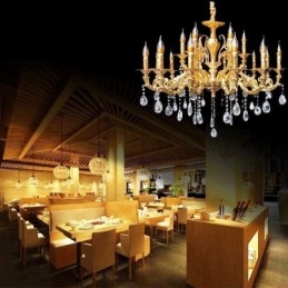 Lampadario di cristallo moderno di lusso luci da soffitto illuminazione domestica decorazione luce