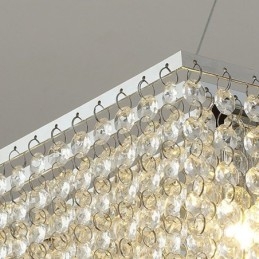 Lampadario di cristallo europeo, decorazione di lusso, plafoniera con 12 luci