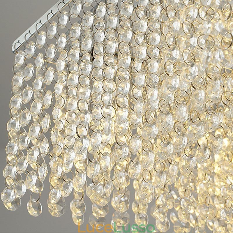 Lampadario di cristallo europeo, decorazione di lusso, plafoniera con 12 luci