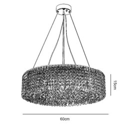 Lampadario moderno in cristallo Lampada da soffitto decorativa di lusso europea con 12 luci