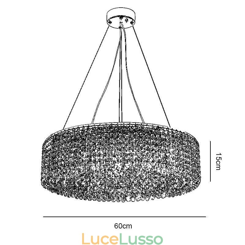 Lampadario moderno in cristallo Lampada da soffitto decorativa di lusso europea con 12 luci