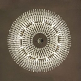 Lampadario moderno in cristallo Lampada da soffitto decorativa di lusso europea con 12 luci