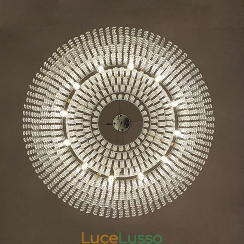 Lampadario moderno in cristallo Lampada da soffitto decorativa di lusso europea con 12 luci