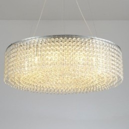 Lampadario moderno in cristallo Lampada da soffitto decorativa di lusso europea con 12 luci