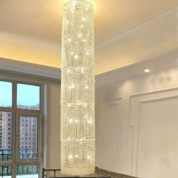 Lampadario di cristallo di lusso, decorazione moderna, plafoniera con 36 luci