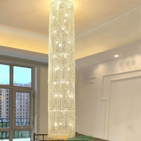 Lampadario di cristallo di lusso, decorazione moderna, plafoniera con 36 luci Lampadario di cristallo di lusso, decorazione moderna, plafoniera con 36 luci