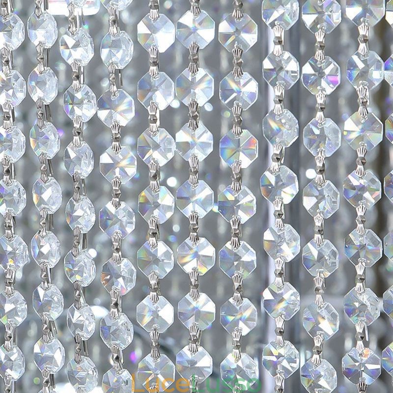 Lampadario di cristallo di lusso, decorazione moderna, plafoniera con 36 luci