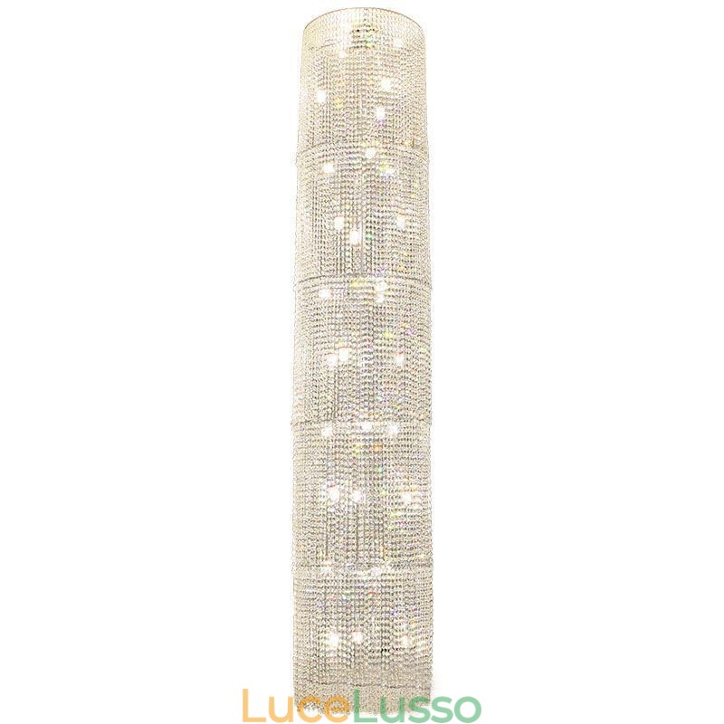 Lampadario di cristallo di lusso, decorazione moderna, plafoniera con 36 luci