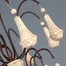 Lampadario elegante in legno in stile retrò