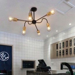 Lampadario a sospensione creativo contemporaneo in ferro, a forma di ragno