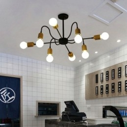 Lampadario a sospensione creativo contemporaneo in ferro, a forma di ragno
