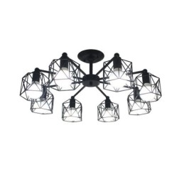 Lampada a sospensione moderna a gabbia per uccelli in ferro Illuminazione decorativa