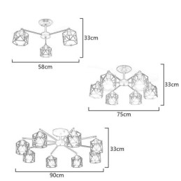 Lampada a sospensione moderna a gabbia per uccelli in ferro Illuminazione decorativa