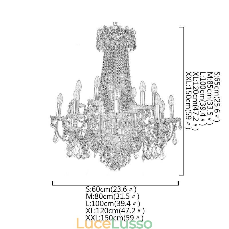 Lampadario di cristallo di lusso europeo, lampada a sospensione per scale duplex
