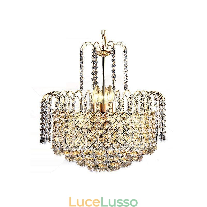 Lampadario di cristallo di lusso moderno ed elegante