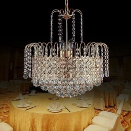 Lampadario di cristallo di lusso moderno ed elegante