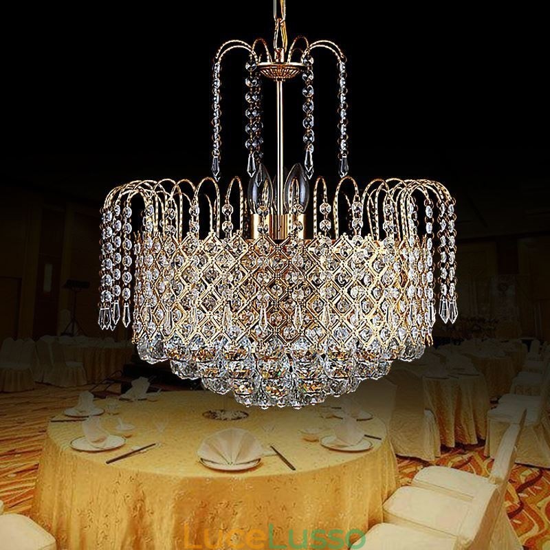 Lampadario di cristallo di lusso moderno ed elegante