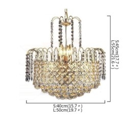 Lampadario di cristallo di lusso moderno ed elegante