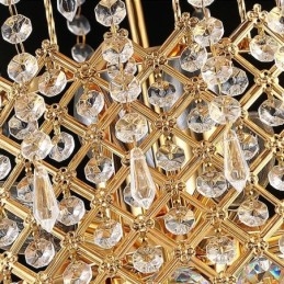 Lampadario di cristallo di lusso moderno ed elegante