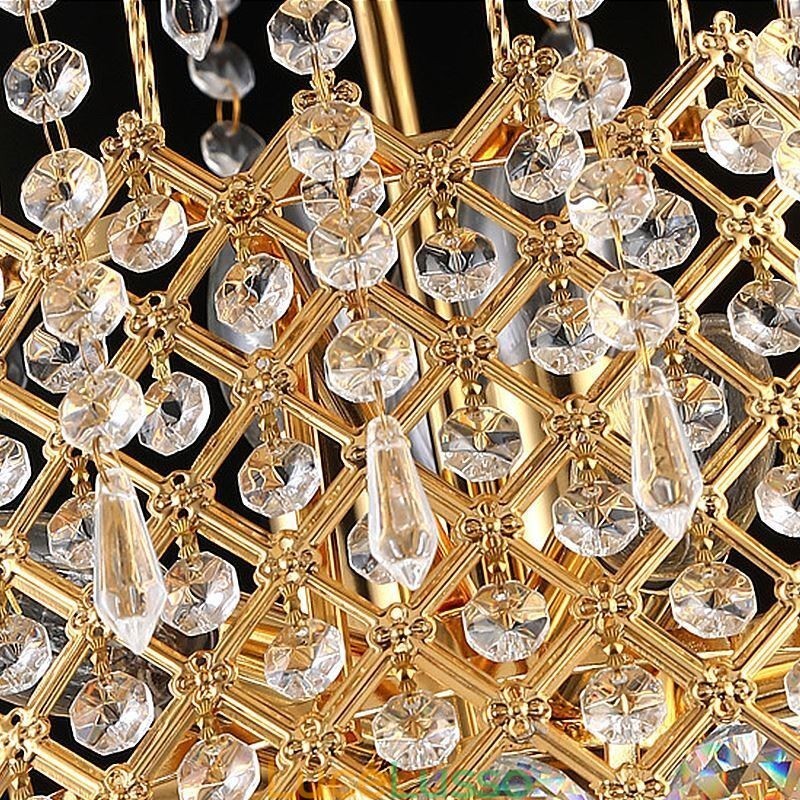 Lampadario di cristallo di lusso moderno ed elegante