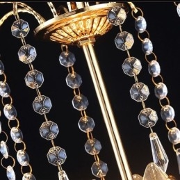 Lampadario di cristallo di lusso moderno ed elegante