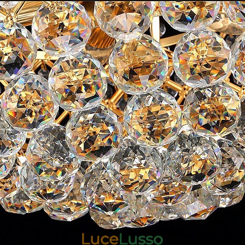 Lampadario di cristallo di lusso moderno ed elegante