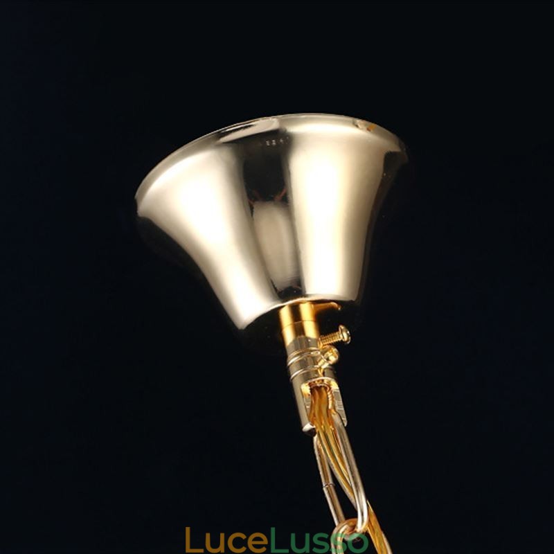 Lampadario di cristallo di lusso moderno ed elegante