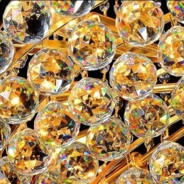 Elegante lampadario di cristallo europeo a sospensione lunga lampadario a sospensione duplex scala