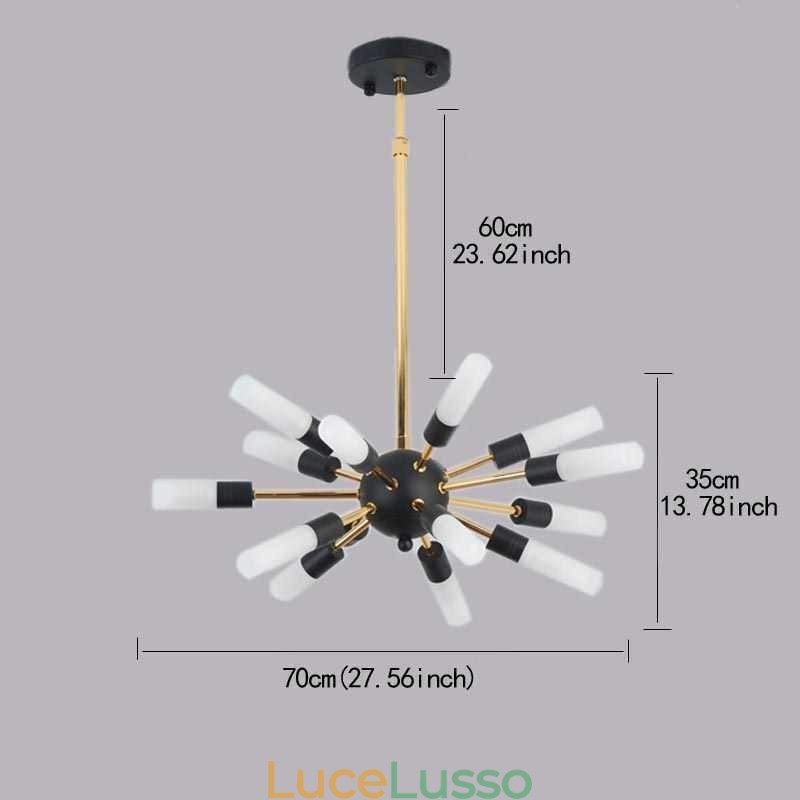 Lampada a sospensione nordica creativa rotonda lampadario