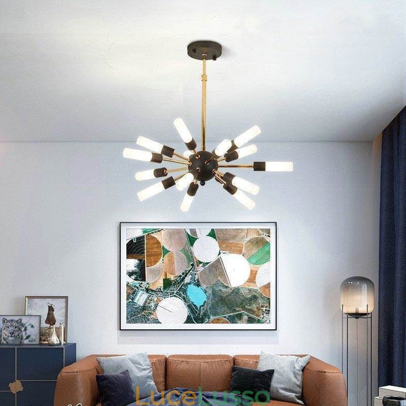 Lampada a sospensione nordica creativa rotonda lampadario