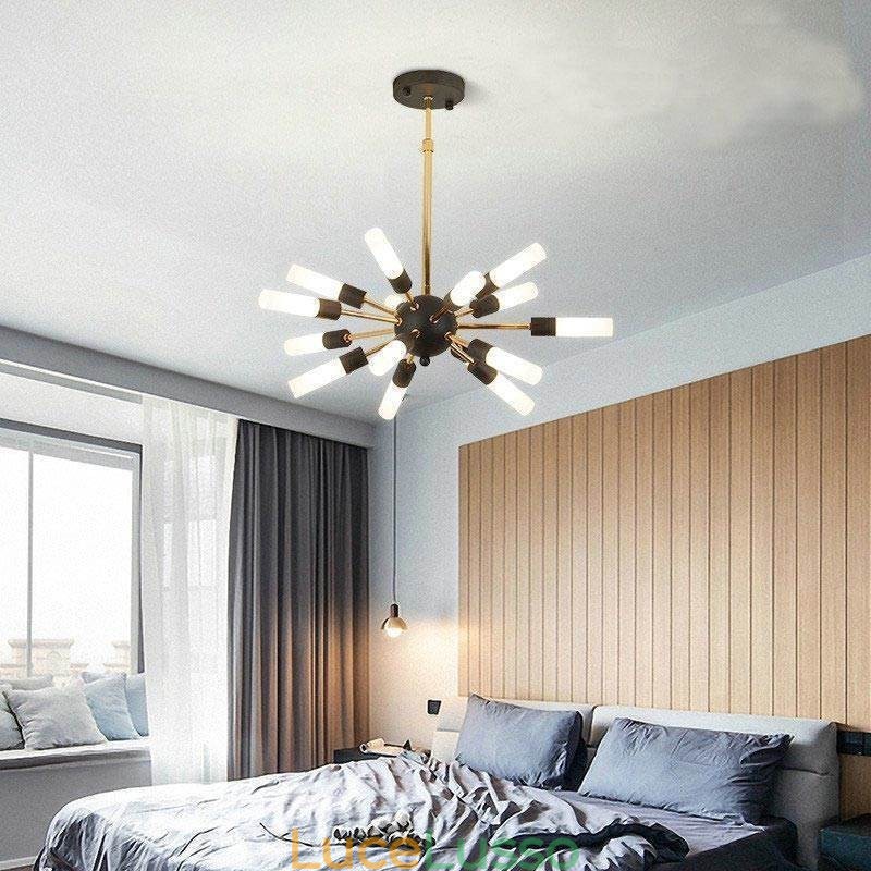 Lampada a sospensione nordica creativa rotonda lampadario