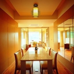 Lampada da soffitto rotonda in bambù creativa con montaggio a semi-incasso unica, illuminazione per portico