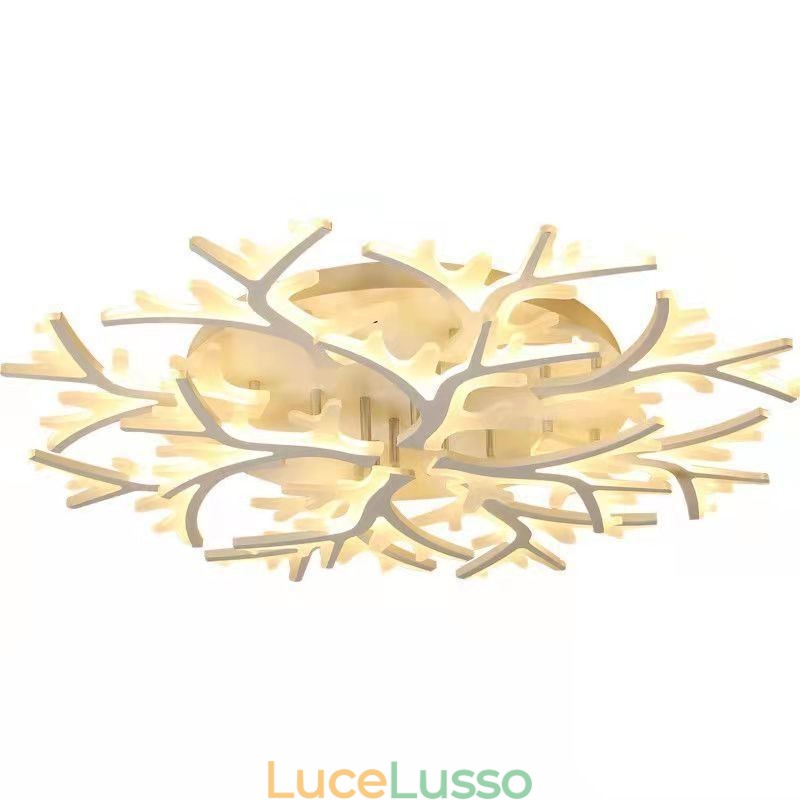 Plafoniera minimalista moderna a filo con corna di cervo