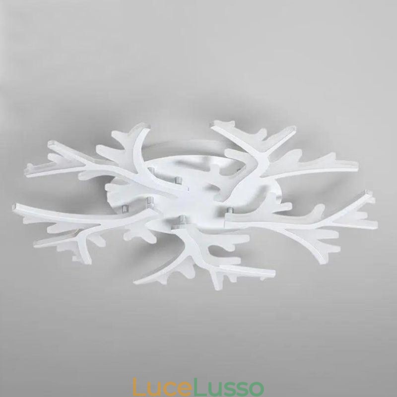 Plafoniera minimalista moderna a filo con corna di cervo