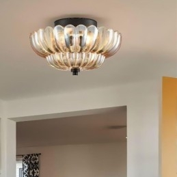 Lampada da soffitto moderna e semplice con base a filo in loto
