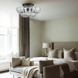 Lampada da soffitto moderna e semplice con base a filo in loto