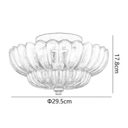 Lampada da soffitto moderna e semplice con base a filo in loto